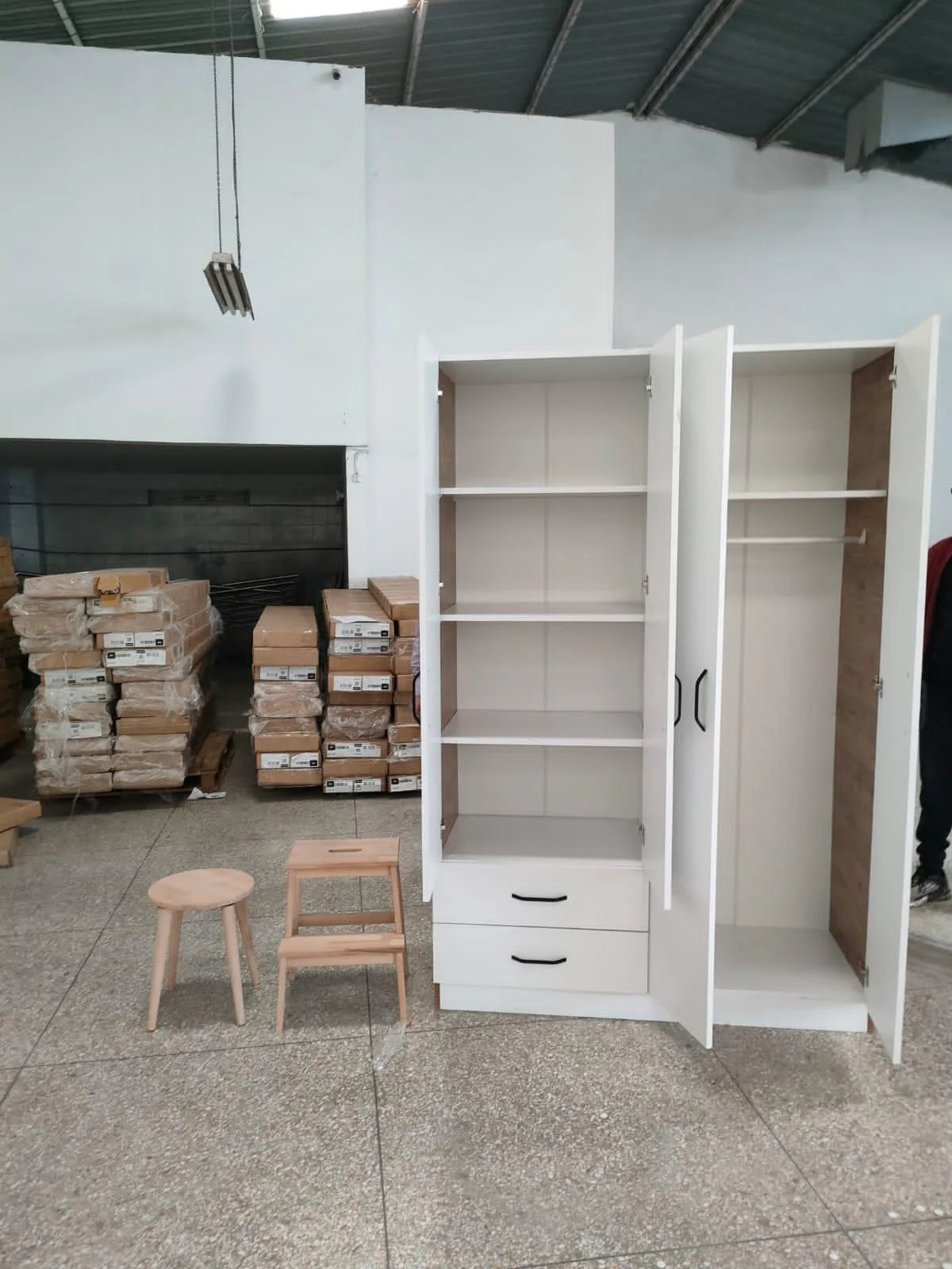 Armoire 4 portes 2 tiroirs - GLORY - MEILLEUR VENTE - Image 5