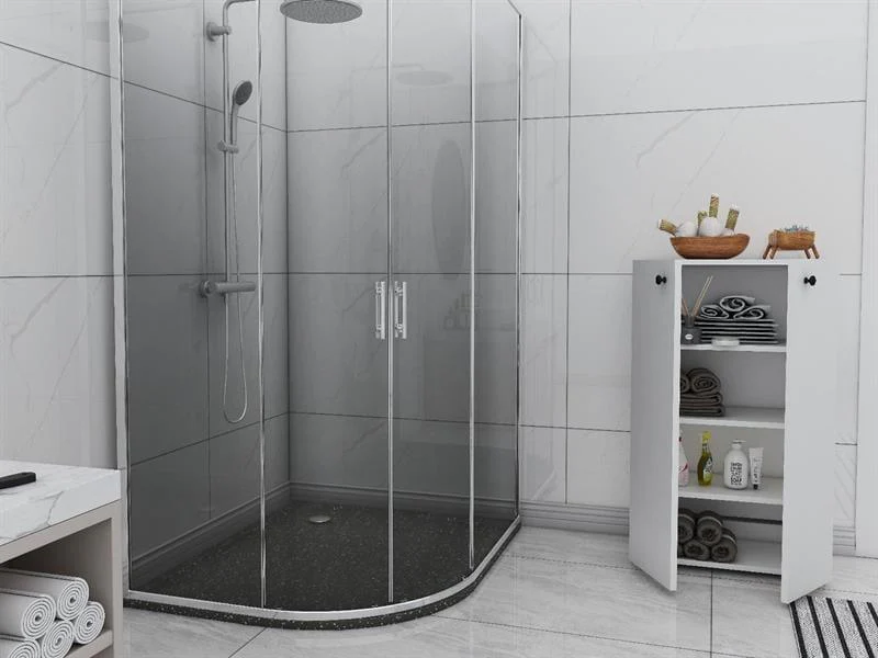 Armoire Land 105 cm - Blanc polyvalente avec 2 porte - Image 3