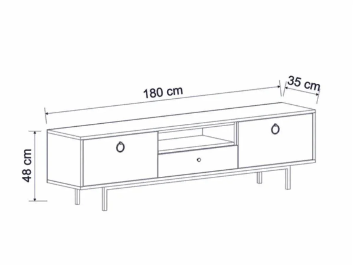 Ensemble BARS  Anthracite (Console+Meuble TV +Table Basse) - Image 8