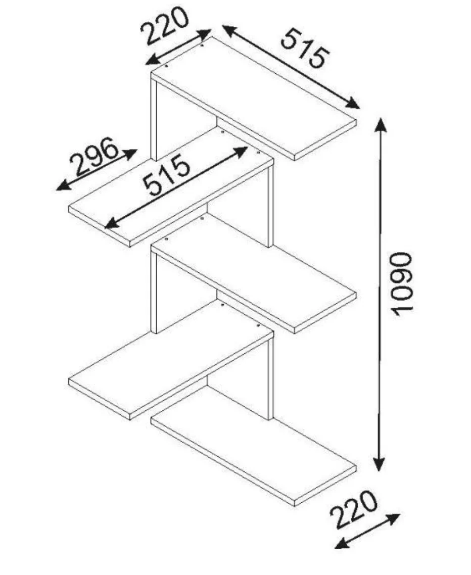 Étagère d'Angle CANIKO - Blanc - Image 3