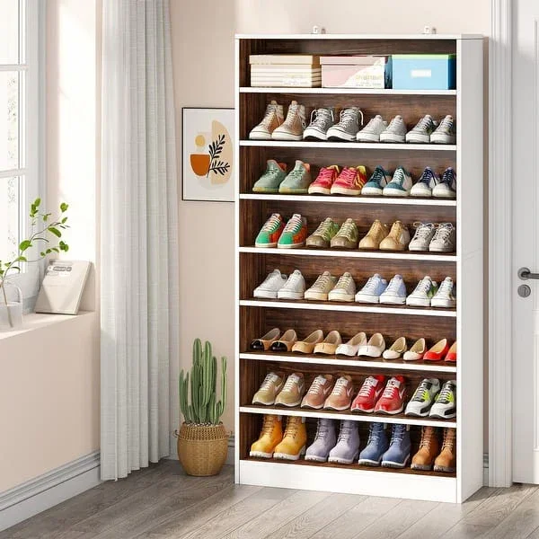 Meuble a chaussure avec Etagere NERMINE 170-180 cm - 4 a 7 Etagère - Image 4