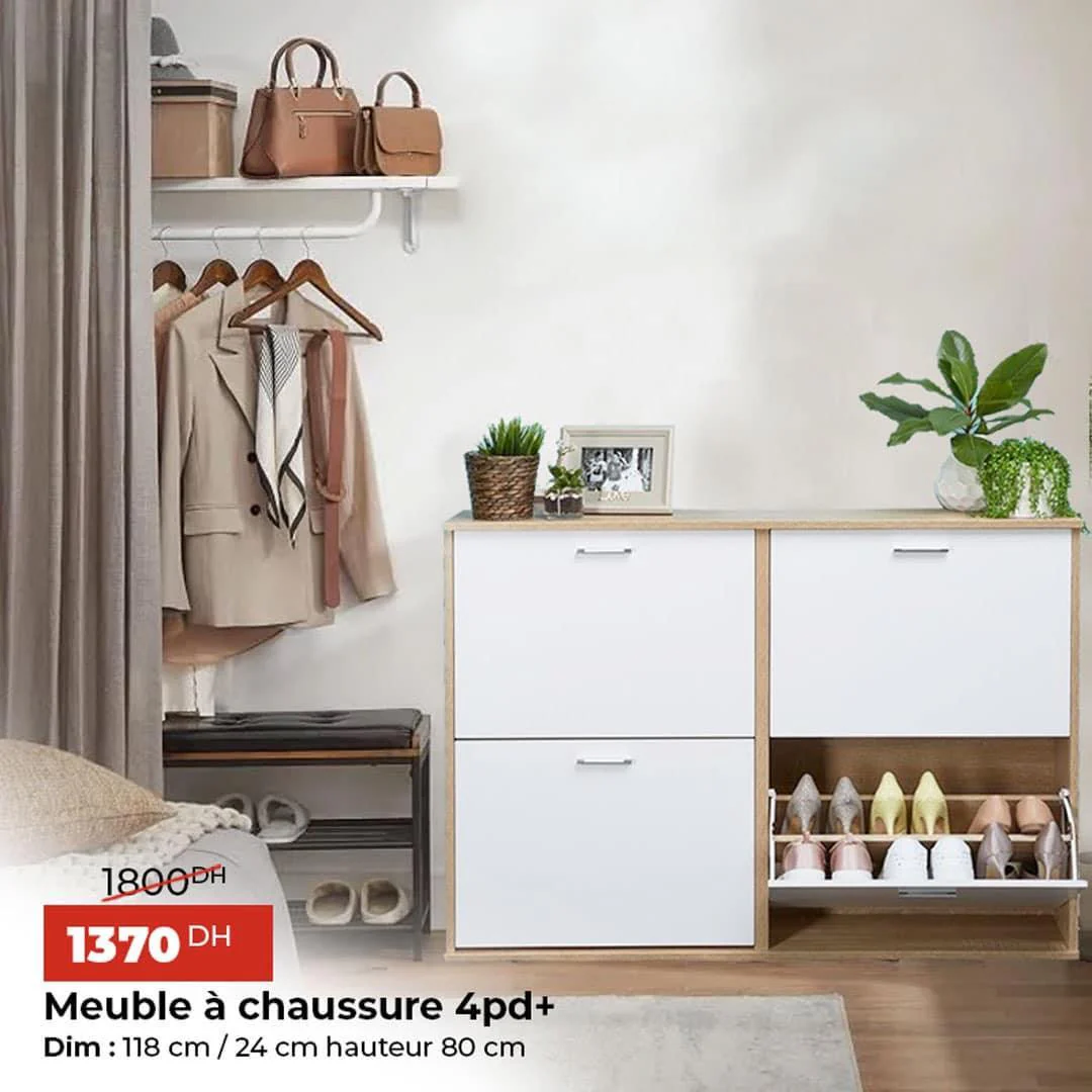 Meuble à chaussures 4pd+ - Image 4