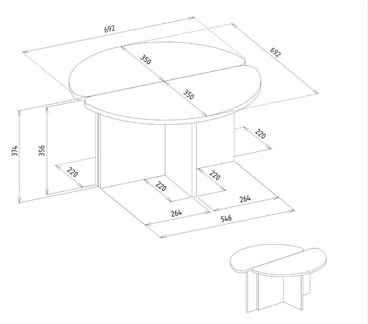 Table basse Parthea - Image 4