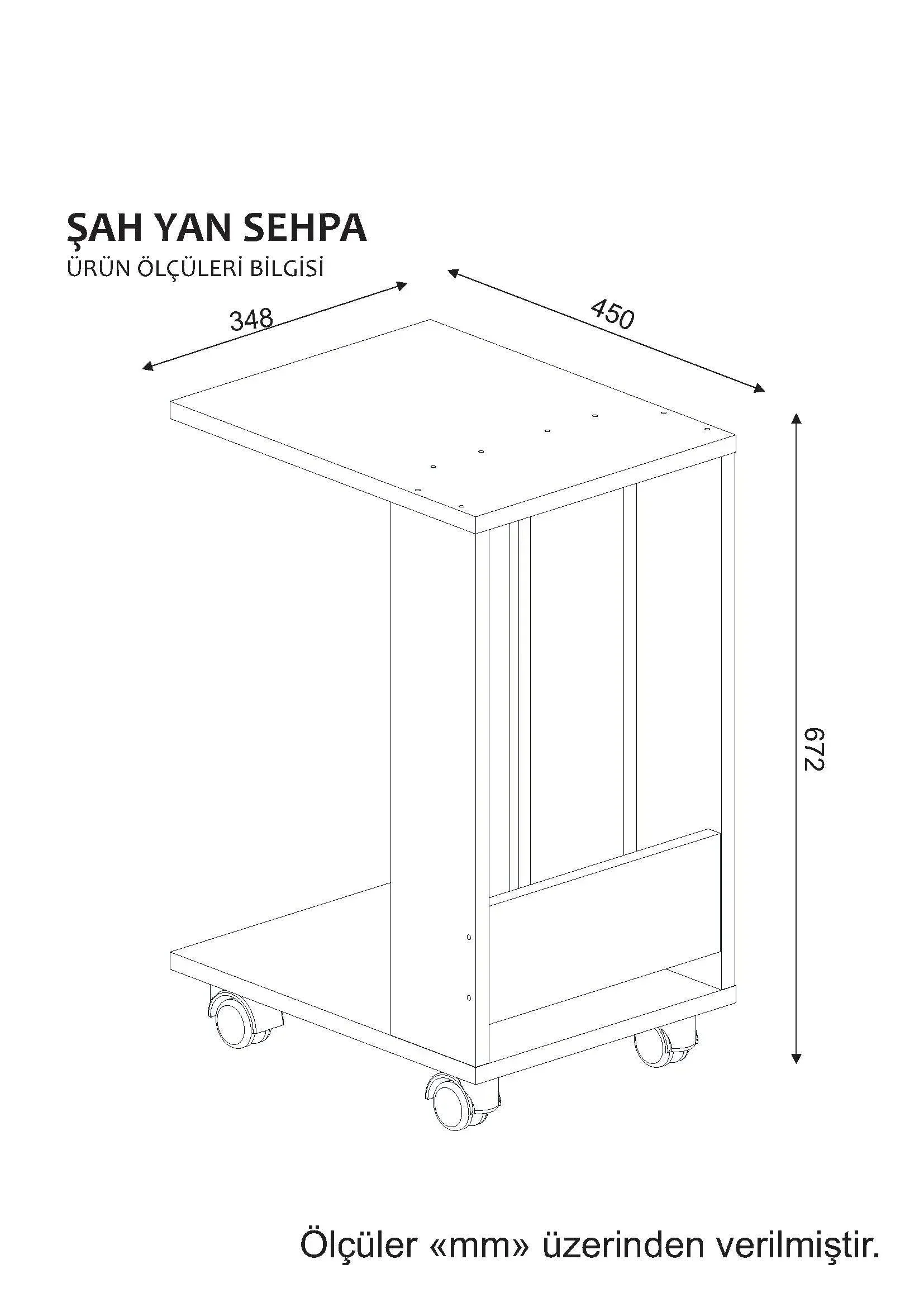 Table d'appoint mobile SAH - Image 4