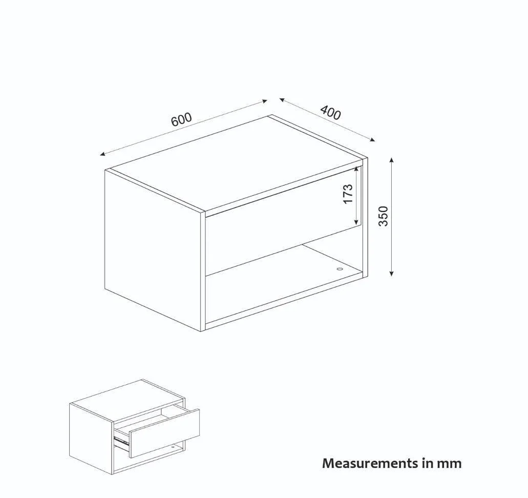 Table de chevet NIRO en bois - Image 4